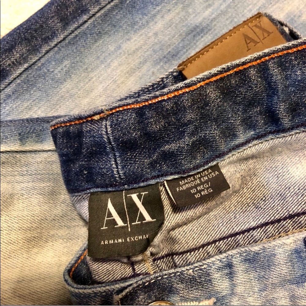 A/X Armani Exchange Distressed Denim